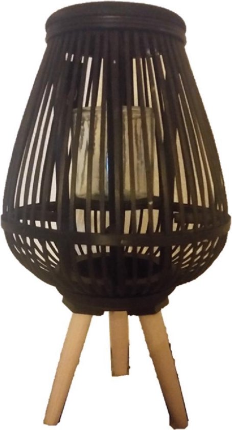Bamboe lantaarn op poten | bol.com