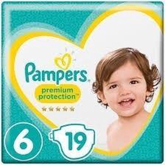 Pampers Premium Protection Taille 6 - 120 Langes - 13kg+