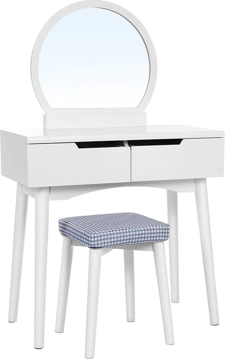 Nancy's Kaptafel Ayara Met Spiegel - Make-up Tafel Voor Vrouwen - Kaptafels Wit