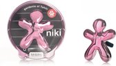 Mr&Mrs Fragrance autoverfrisser Niki Metallic Roze - Gardenia of Tahiti