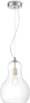 Home Sweet Home - Moderne Hanglamp Bello Big - hanglamp gemaakt van Glas - Helder - 30/30/145cm - Pendellamp geschikt voor woonkamer, slaapkamer en keuken- geschikt voor E27 LED lichtbron