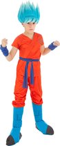 CHAKS - Super Dragon Ball Goku Saiyan kostuum voor kinderen - 122/128 (7-8 jaar)