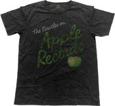 The Beatles Heren Tshirt -XL- Vintage Apple Records Zwart