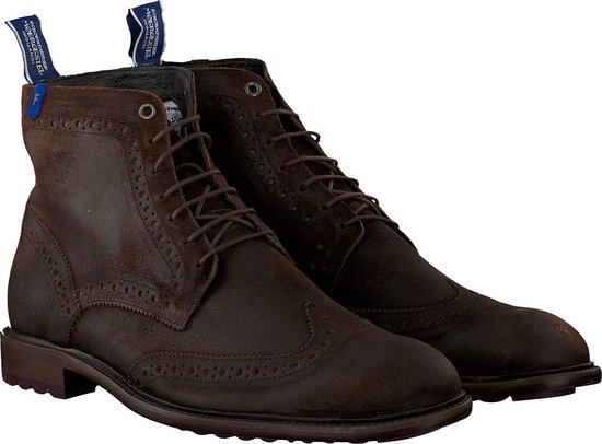 Floris Van Bommel Heren Veterboots 10506 Bruin Maat 43+ Floris Van Bommel Heren Veterboots 10506 Bruin Maat 43+