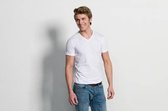 Basic Fit 2pack T-shirt V-hals Wit (7600)