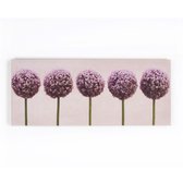 Art for the Home - Canvas - Allium Bloemen - 100x40 cm
