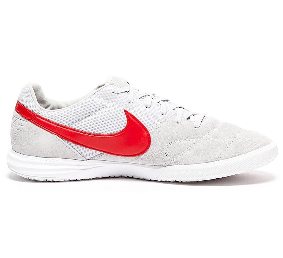 Nike Tiempo Premier II Sala IC Sportschoenen - Maat 41 - Mannen - licht  grijs/wit/rood | bol.com