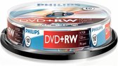 Philips DW4S4B10F - DVD+RW - 4,7GB - Speed 4x - Spindle - 10 stuks