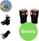 Carpaal Tunnel Syndroom Polsbrace - voor rechter Pols - met oefenen bal - Artritis - Brace