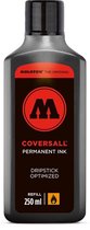 Molotow Coversall Zwarte Inkt (Dripstick Edition) - 250ml permanente navul inkt met hoge dekkracht