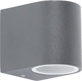 QAZQA ben - Moderne Wandlamp voor buiten - 1 lichts - D 90 mm - Grijs - Buitenverlichting