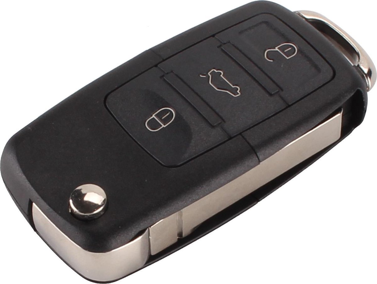dubbele markering Vervallen Volkswagen VW 3-knops / 3 knoppen klapsleutel behuizing / sleutelbehuizing  / sleutel... | bol.com