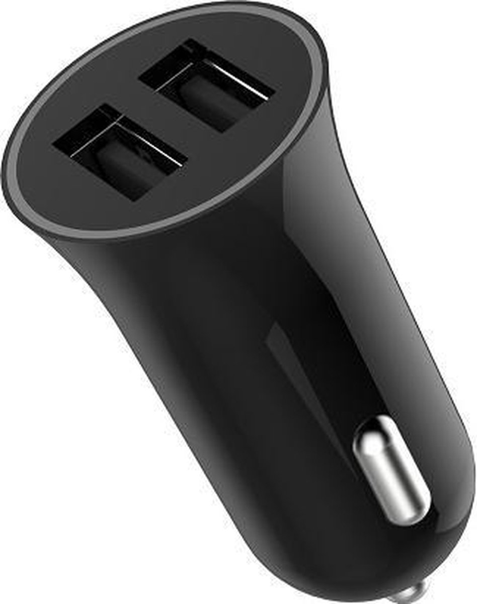 BeHello Autolader met 2 USB Poorten 4.2A Zwart