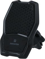 Swissten Telefoonhouder Ventilatierooster Auto Magneet S-Grip Wireless WM1-AV3 - Zwart - Draadloze Oplader