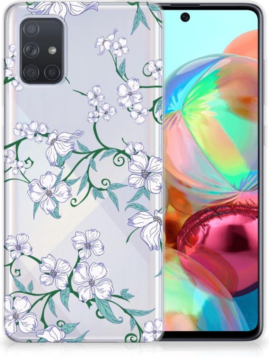 Samsung Galaxy A71 Uniek TPU Case Blossom White