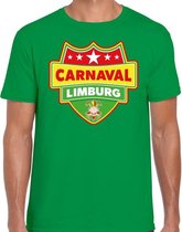 Carnaval verkleed t-shirt Limburg groen voor heren M