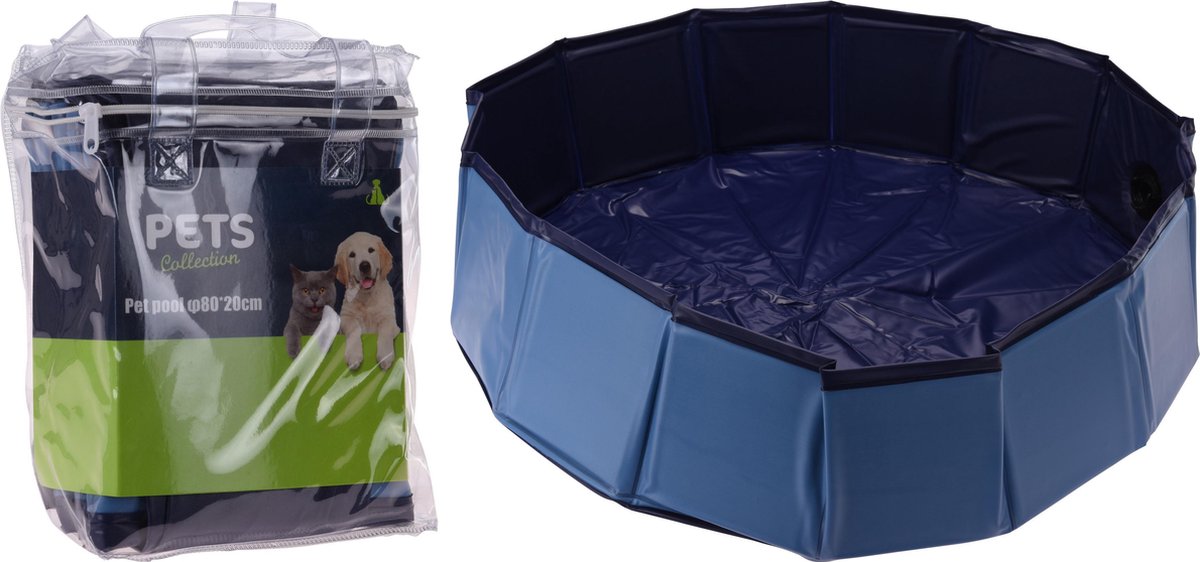 RelaxPets - Hondenzwembad - Blauw - Ø80 x 30 cm