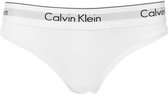 Calvin Klein dames Modern Cotton string - wit -  Maat: XL
