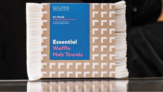 Scrummi Towels Scrummi Essential Waffle White Hair Towels 80x40cm 700 stuks