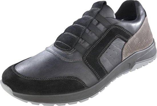 Vrijetijds herenschoenen met uitneembare binnenzool zwart maat 43 | bol.com