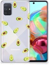 Samsung Galaxy A71 Siliconen Case Avocado