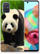 Geschikt voor Samsung Galaxy A71 TPU Hoesje Panda