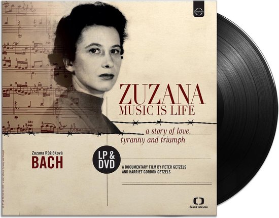 LP-hoes met portret van Zuzana Růžičková, bladmuziek, en de titel Zuzana: Music Is Life.