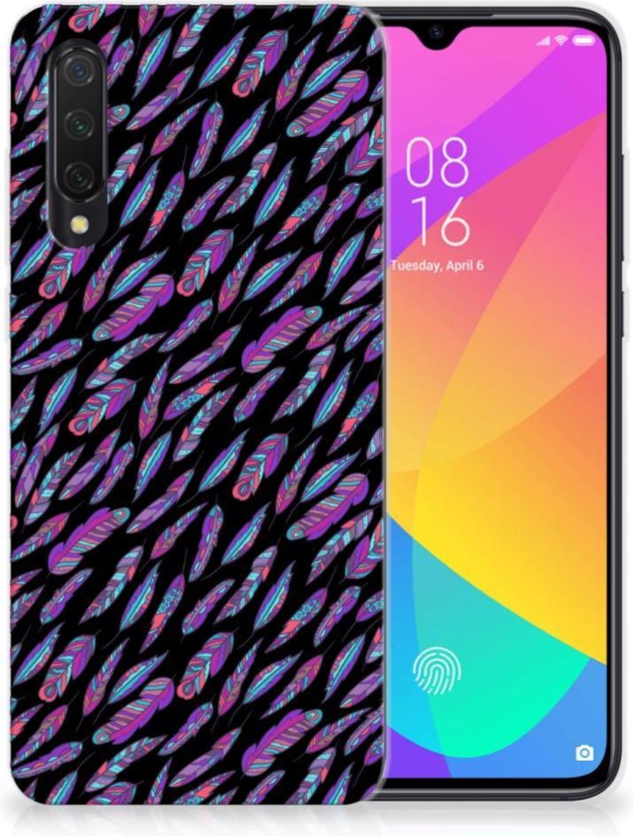 Xiaomi Mi 9 Lite TPU bumper Feathers Color