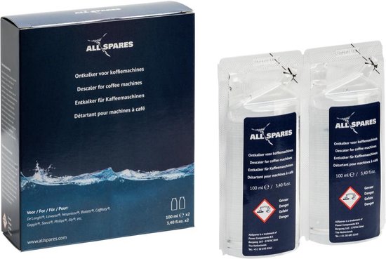 AllSpares Mini Ontkalker geschikt voor De'Longhi DLSC200 EcoDecalk