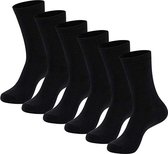 Livoni Bamboe -Heren - Zwart sokken 6 paar. 40-44  -  anti bacterieel - ademend -gezond - mooei