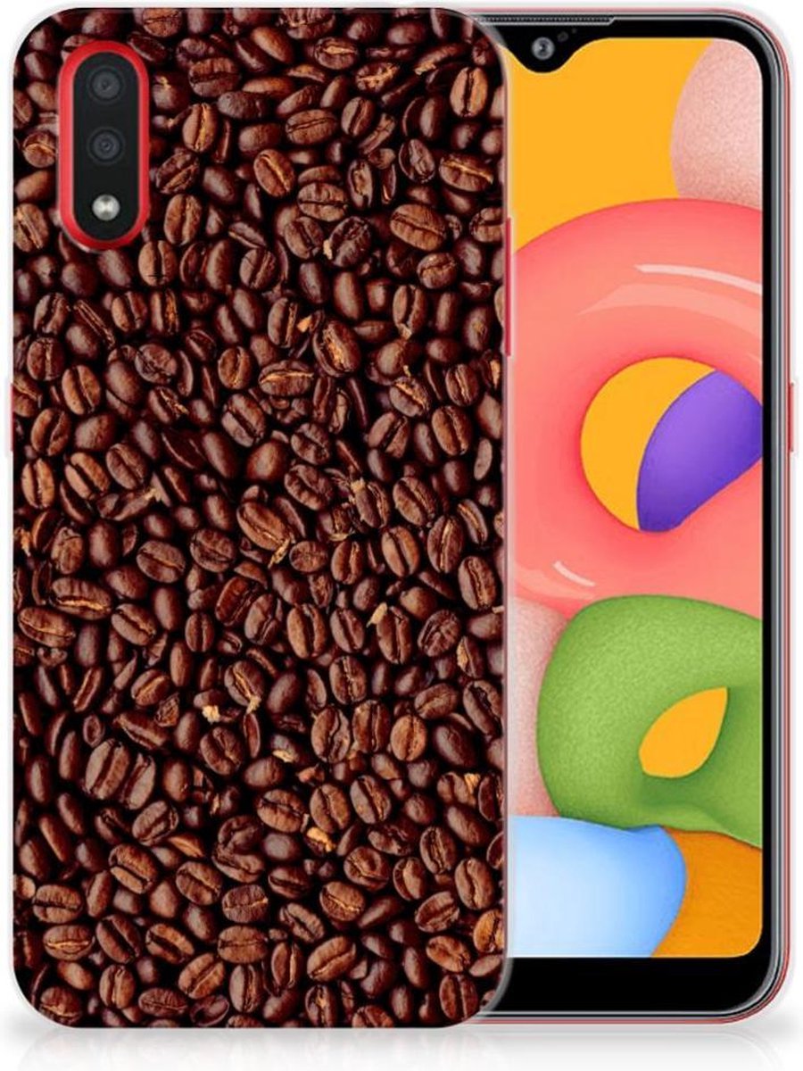 Samsung Galaxy A01 Siliconen Case Koffiebonen