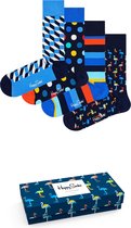 Happy Socks Navy Giftbox - Maat 36-40