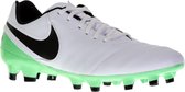 Nike Tiempo Genio II Leather FG Voetbalschoenen - Maat 42.5 - Mannen - wit/zwart/groen