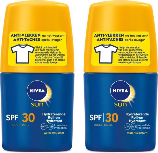 Nivea Sun Hydratant Roll-on SPF 30 - 2 x 50 ml | bol
