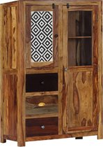 Dressoir hout Bruin (Incl LW Anti kras vilt) - wandkast - Buffetkast - opbergkast - Kast met lades - Woonkamer kast