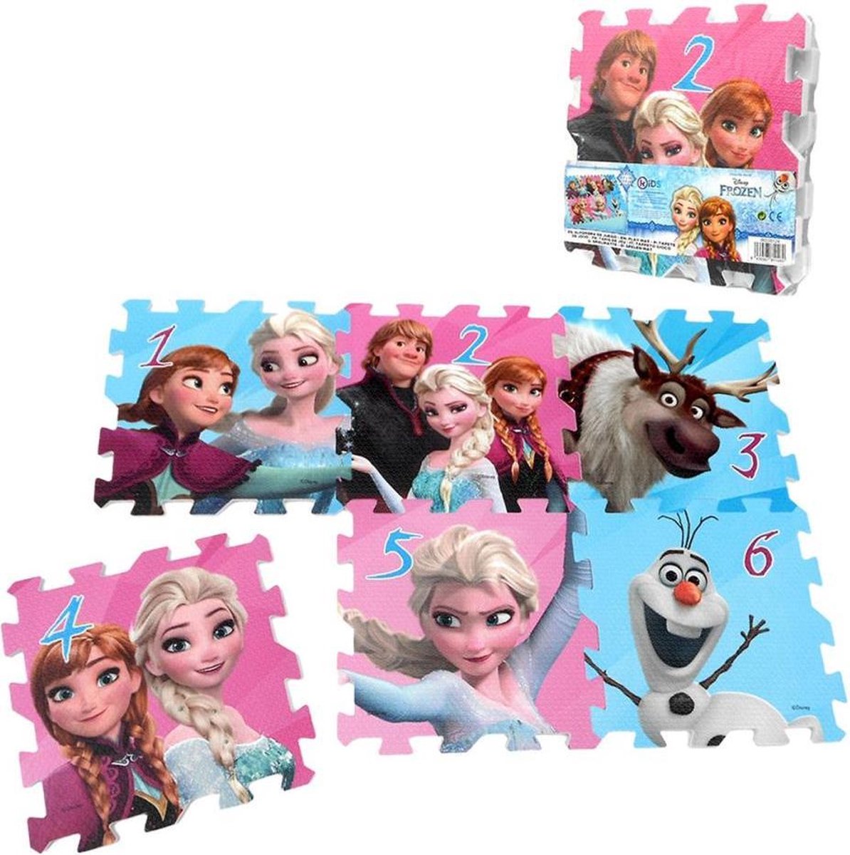 Disney Frozen vloerpuzzel meisje - 6 stukjes - 2 jar