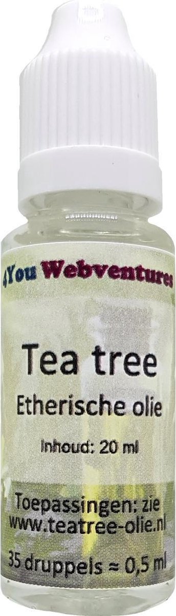 Goedkoopste Pure etherische tea tree olie - 40 ml (2x 20 ml) - etherische olie - essentiële tea tree olie