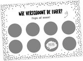 Hippe kaartjes kraskaart XL "luier verschonen" Kaart