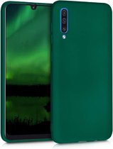 Silicone case geschikt voor Samsung Galaxy A50 - groen