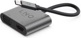 LINQ 4 in 1 Type C USB Hub Adapter - VGA - HDMI - USB-A 3.1 - tot 100W USB C power delivery