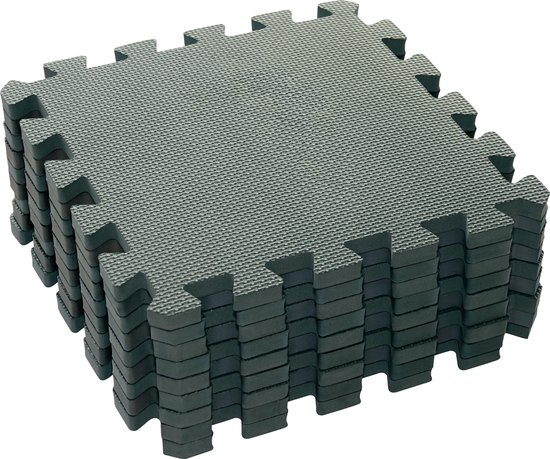 Babydan Speelkleed - Speelmat - Puzzelmat Foam 1-9 cijfers - Grijs van Babydan — afbeelding 2