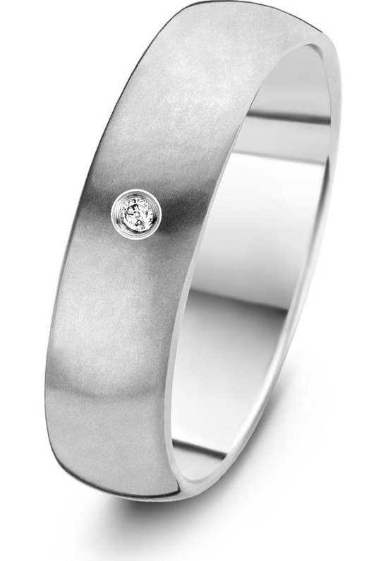 Danish Design - Ring - Dames - IJ137R1D-55 - Randers - Titanium - Diamanten - 55