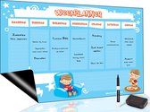 Brute Strength - Magnetisch Weekplanner whiteboard (10) - A3 - Planbord - Dagplanner kind  - To Do Planner kinderen