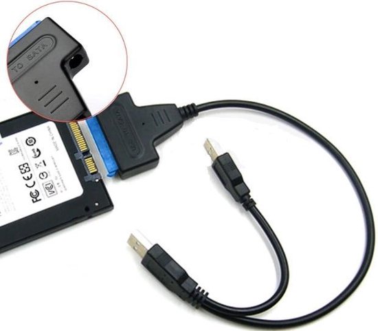 PKOUVOO SATA naar USB-converter en externe kabel, USB 3.0