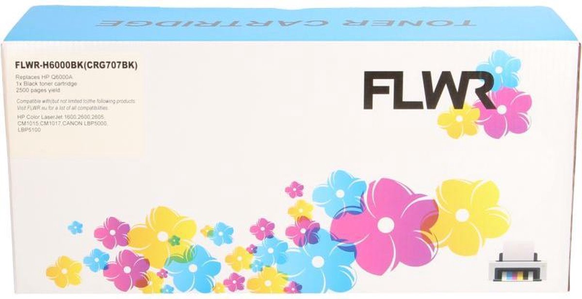 FLWR - Toner / 643A / Zwart- Geschikt voor HP