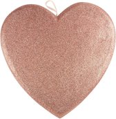 Beekwilder LVT - Valentijn - Glitterhart - Decoratie - Roze - Glitter