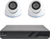 2x Pro Dome Beveiligingscamera set met Sony 5MP Cmos 4x zoom