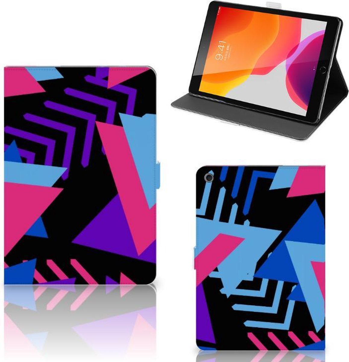 iPad 10.2 2019 | iPad 10.2 2020 | 10.2 2021 Tablet Beschermhoes Funky Triangle