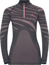Odlo - Termo Top - turtle neck - long sleeve -  half zip - Dames - Roze - maat M