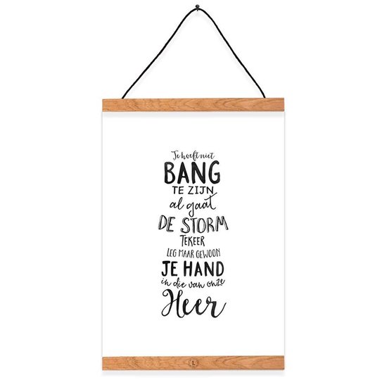 Poster A4 Je hoeft niet bang te zijn 7434057962968 Boeken